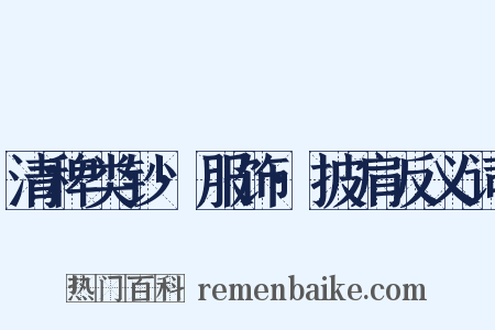 清稗类钞·服饰·披肩反义词是什么意思的图片